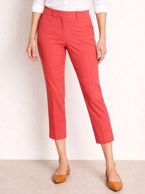 NWT LOFT Modern Skinny Ankle Pant Cinnamon Red Career Work Pants Size 10 Petite